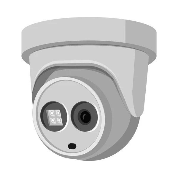 Vectorillustratie van cctv en camera symbool. Aantal cctv en systeem vector pictogram voor voorraad. — Stockvector