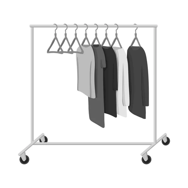 Ilustração vetorial de lavanderia e logotipo limpo. Conjunto de roupa e roupa símbolo de estoque para web . — Vetor de Stock