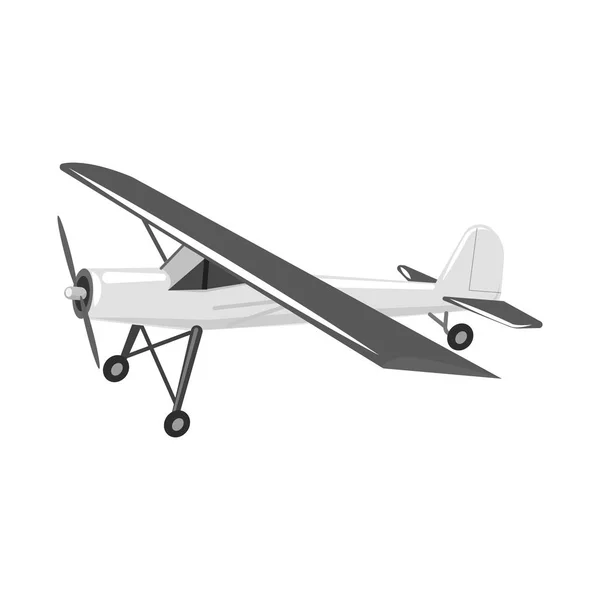 비행기와 전송 심볼의 벡터 디자인입니다. 웹에 대 한 비행기와 하늘 주식 기호 모음. — 스톡 벡터