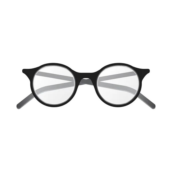 Elkülönített objektum szemüveg és a keret logó. Gyűjteménye szemüveg és tartozék vektor ikon készletek. — Stock Vector