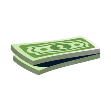 Banka ve para simgesinin yalıtılmış nesne. Hisse senedi için banka ve bill vektör simge topluluğu.