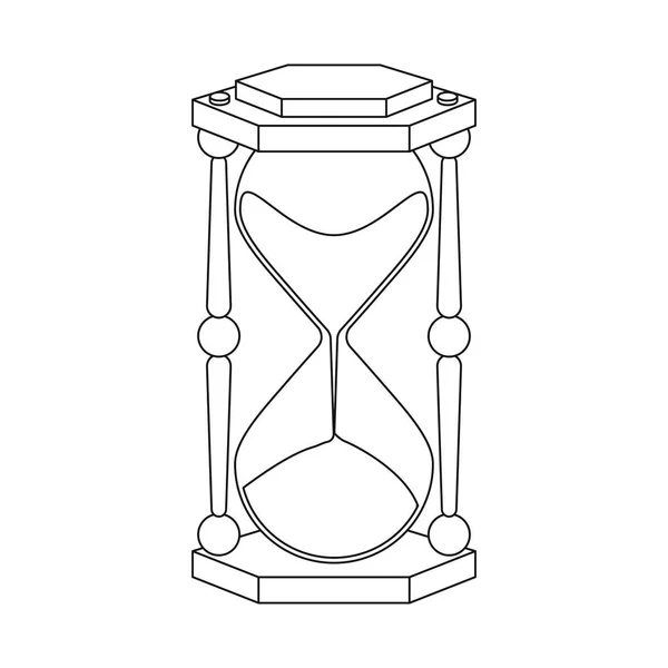 Vectorillustratie van klok en de tijd-logo. Collectie van klok en cirkel aandelensymbool voor web. — Stockvector