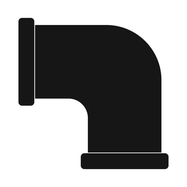 Изолированный объект трубы и знака трубы. Сбор векторной иллюстрации труб и трубопроводов . — стоковый вектор