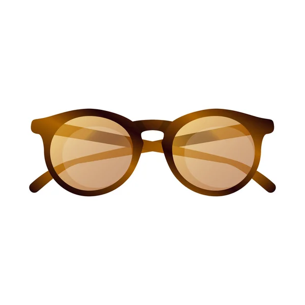 Vektor-Design von Brillen und Sonnenbrillen-Symbol. Brillensatz und Zubehör-Vektor-Symbol für Aktien. — Stockvektor