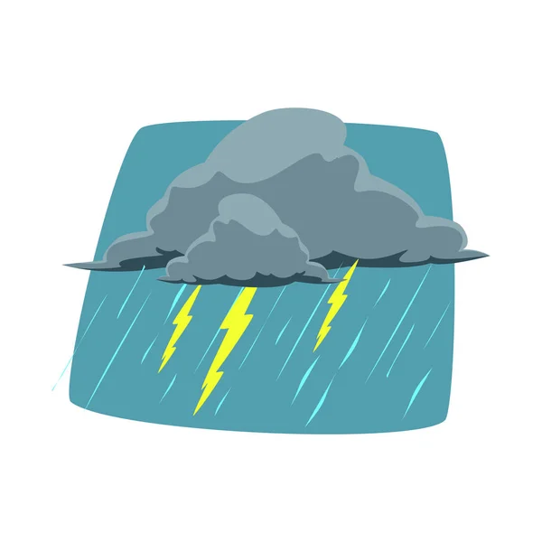 Vektorillustration von Wetter und Klima-Logo. eine Reihe von Wetter- und Wolkenvektorillustrationen. — Stockvektor