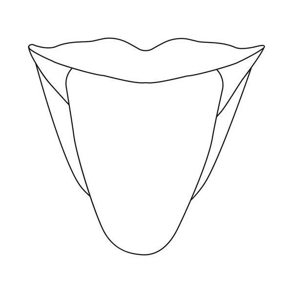 Oggetto isolato di segno umano e parziale. Raccolta di illustrazione vettoriale di stock umano e femminile . — Vettoriale Stock