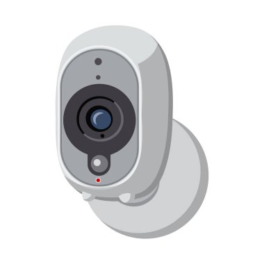 Cctv ve kamera simgesi yalıtılmış nesne. Hisse senedi için cctv ve sistem vektör simge kümesi.
