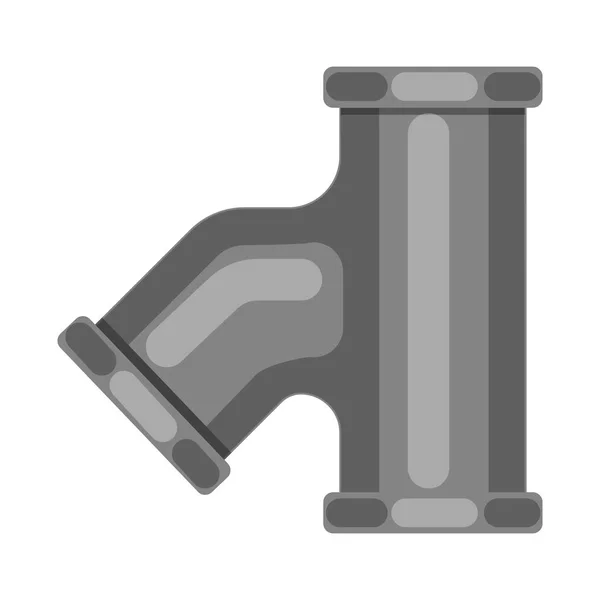 Векторный дизайн трубы и логотипа трубы. Сбор векторной иллюстрации труб и трубопроводов . — стоковый вектор