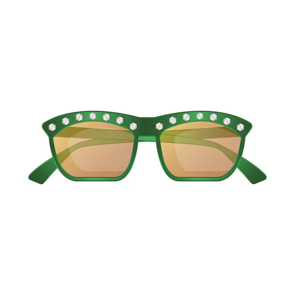 Objeto aislado de gafas y símbolo de gafas de sol. Colección de gafas y accesorio icono vectorial para stock . — Vector de stock