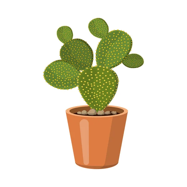 Wektor wzór logo Kaktus i doniczkę. Kolekcja kaktusów i kaktusy czas symbol dla sieci web. — Wektor stockowy