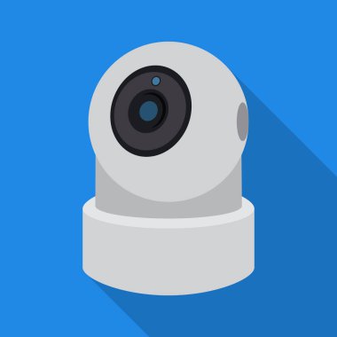 Cctv ve kamera simgesinin vektör tasarımı. Web için cctv ve sistem hisse senedi simgesi kümesi.