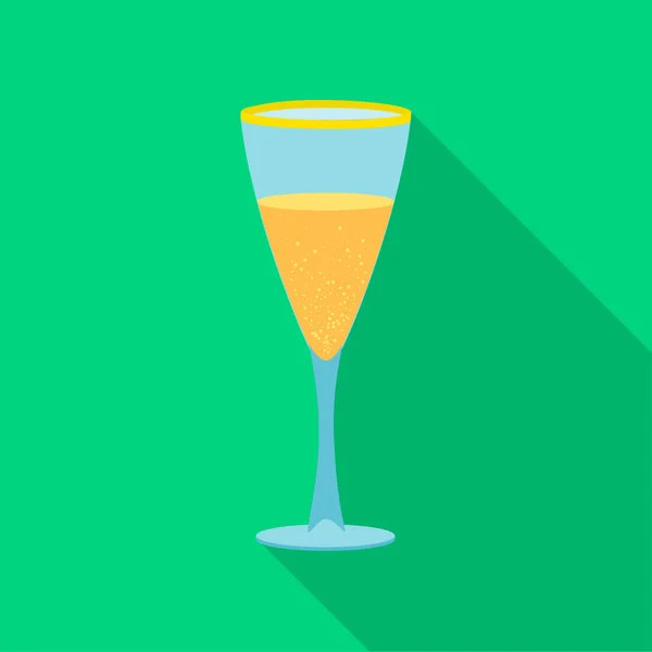 Isoliertes Getränkeobjekt und Barschild. Getränkeset und Party-Aktiensymbol für das Web. — Stockvektor