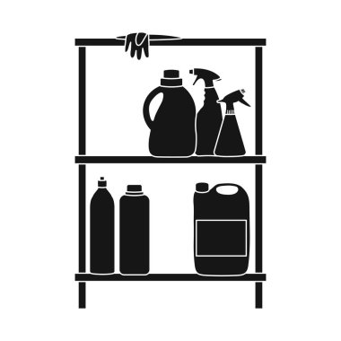 Çamaşırhane ve temiz logo vektör çizimi. Web için çamaşır ve giysi hisse senedi simgesi kümesi.