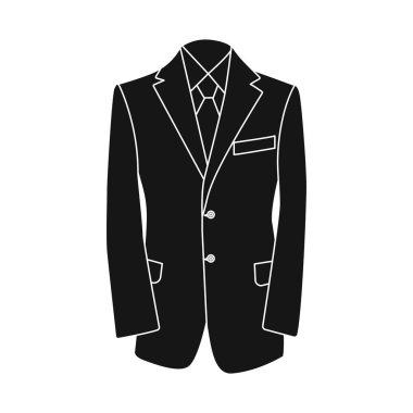 Adam ve giyim simge vektör tasarımı. Adam ayarla ve stok vektör çizim giymek.