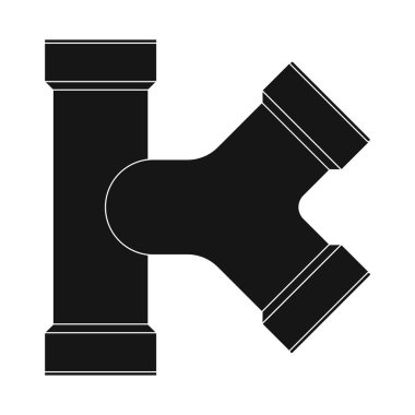 Boru ve tüp logo vektör tasarımı. Boru ve boru hattı vektör simgesini hissenin topluluğu.