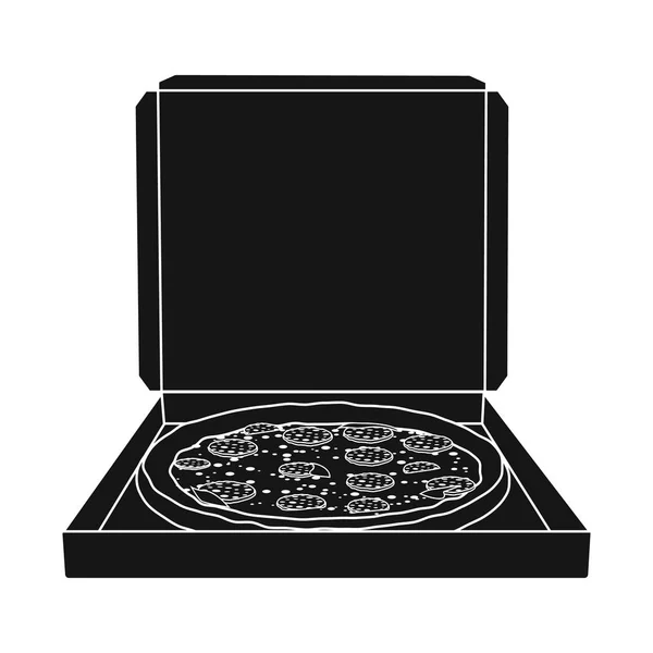 Projekt Wektor Znak Pizza Jedzenie Kolekcja Pizza Ikona Wektor Włochy — Wektor stockowy