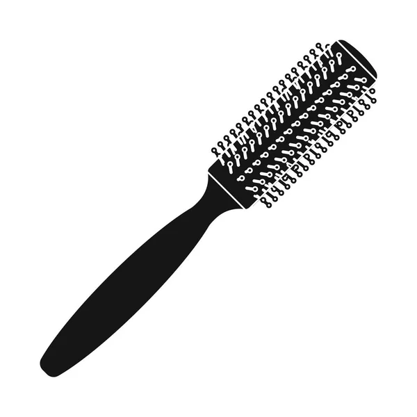 Isolé objet de brosse et logo de cheveux. Ensemble de brosse et icône vectorielle brosse à cheveux pour stock . — Image vectorielle