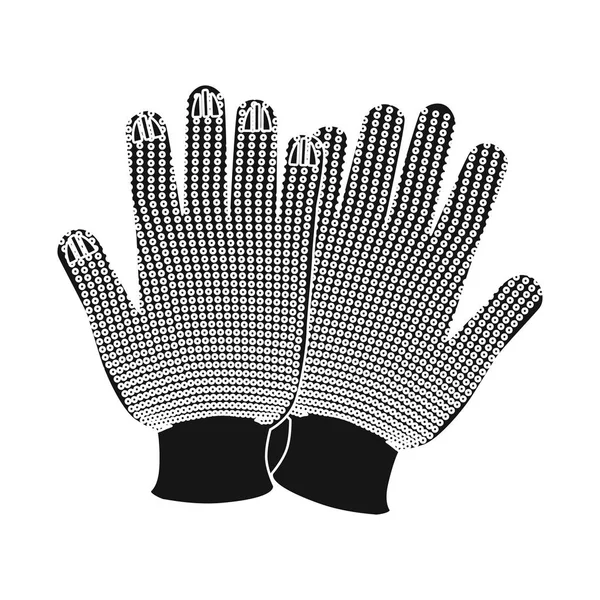 Vektor-Design von Handschuhen und Wintersymbol. Sammlung von Handschuhen und Ausrüstung Lagersymbol für Web. — Stockvektor