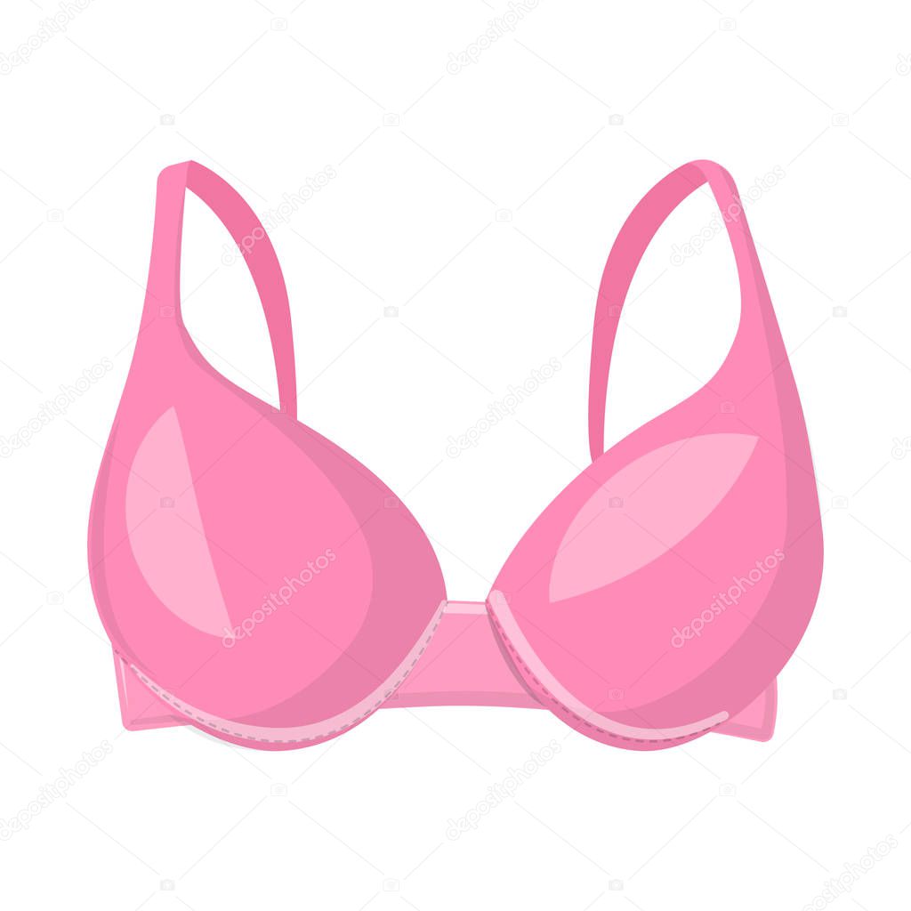 Isolated object of woman and clothing icon. Collection of woman and wear stock vector illustration.