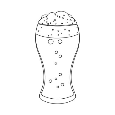 Bar ve pub logo vektör tasarımı. Pub ve web için iç hisse senedi simgesi.