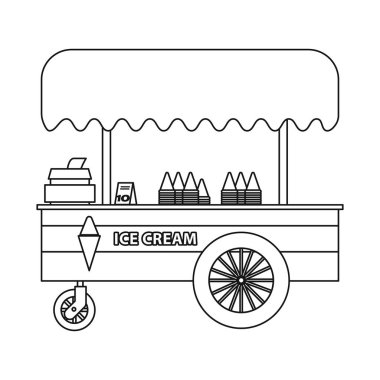 Piyasa ve dış işareti yalıtılmış nesne. Market ve gıda hisse senedi vektör çizim seti.