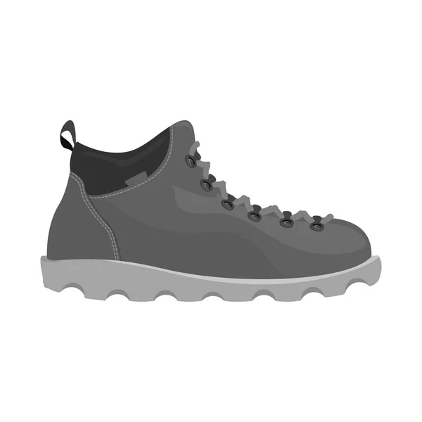 Vector illustration of shoe and footwear sign. Collection of shoe and foot stock vector illustration. — Stock Vector