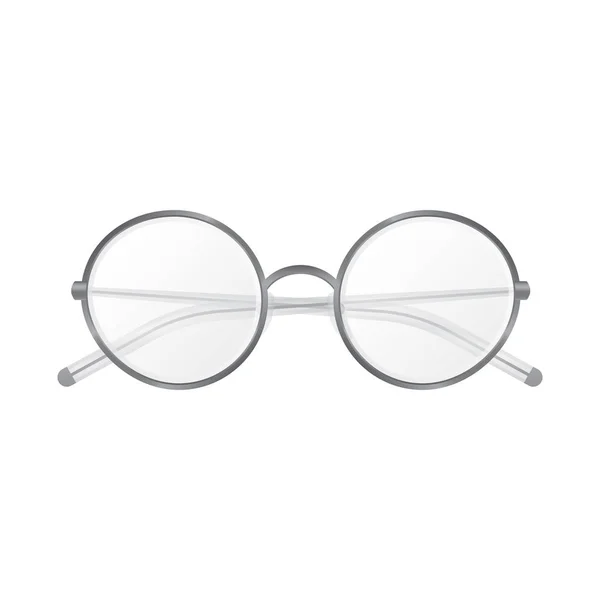Objeto aislado de gafas y símbolo del marco. Colección de gafas y accesorio stock vector ilustración . — Vector de stock