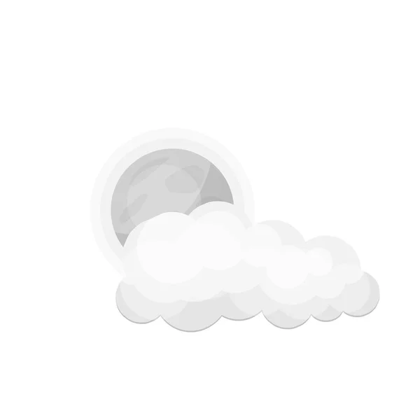 Illustrazione vettoriale del clima e del simbolo climatico. Set di meteo e cloud stock simbolo per il web . — Vettoriale Stock
