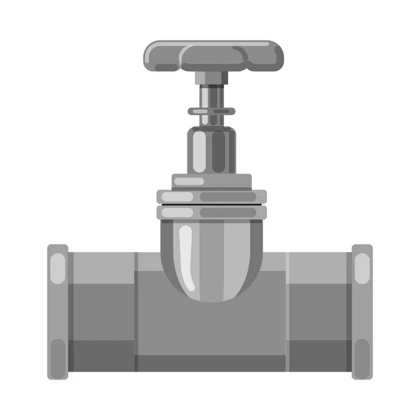 Isolé objet de tuyau et tube logo. Collecte de tuyau et le symbole de stock de pipeline pour la toile . — Image vectorielle