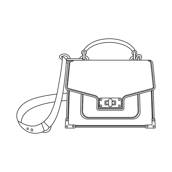 Vector ontwerp van pictogram koffer en bagage. Set koffer en reis voorraad vectorillustratie. — Stockvector