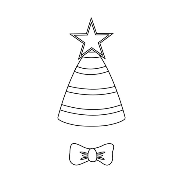 Ilustración vectorial de fiesta y signo de cumpleaños. Conjunto de fiesta y celebración stock vector ilustración . — Archivo Imágenes Vectoriales