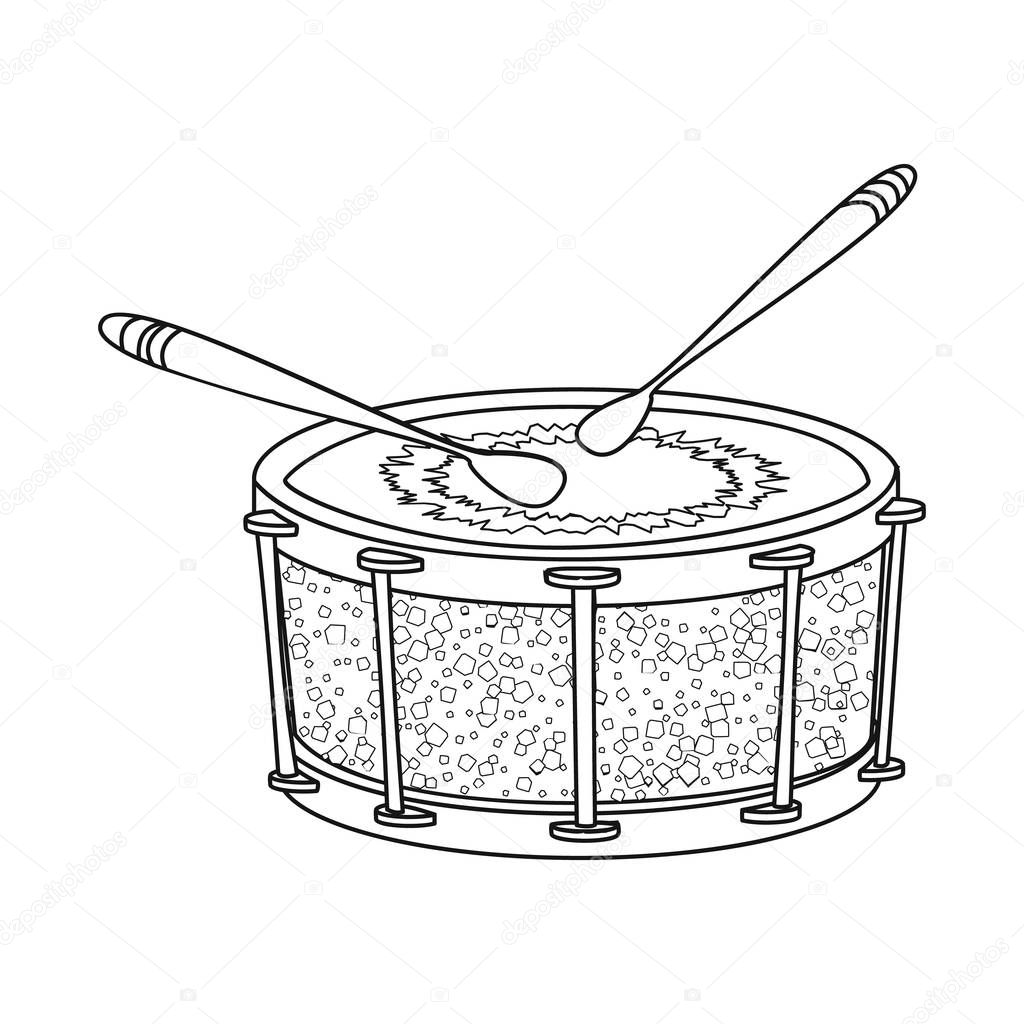 Isolated object of music and tune icon. Set of music and tool stock symbol for web.