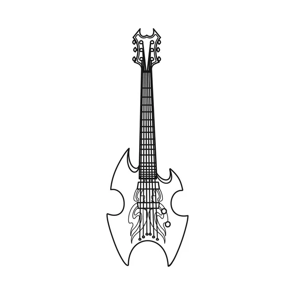 Ilustración vectorial de música y logotipo de melodía. Colección de música e ilustración de vector de stock de herramientas . — Vector de stock