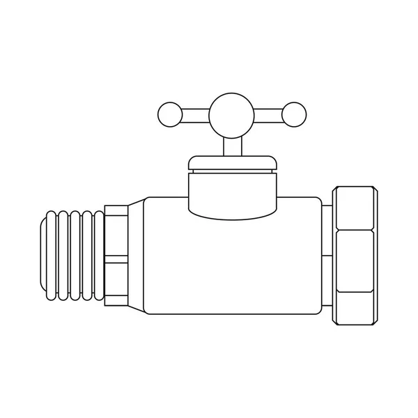 Ilustración vectorial del logotipo del tubo. Colección de tubos y tuberías símbolo de stock para la web . — Vector de stock