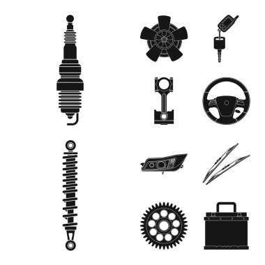 Otomatik ve bölüm işareti yalıtılmış nesne. Oto, araba hisse senedi simgesi için web topluluğu.