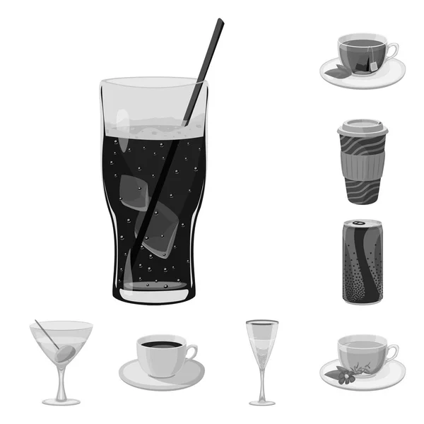 Εικονογράφηση διάνυσμα λογότυπο ποτό και μπαρ. Συλλογή από το ποτό και το εικονίδιο κόμμα διάνυσμα απόθεμα. — Διανυσματικό Αρχείο