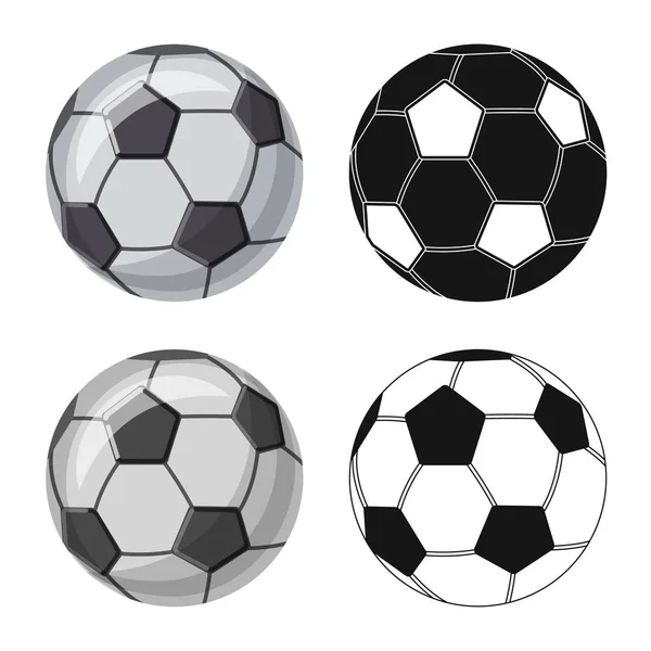 Vektor Design Von Sport Und Ball Logo Set Von Sport — Stockvektor