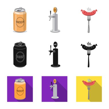 Yalıtılmış nesne üye bar ve pub. Pub ve hisse senedi için iç vektör simge kümesi.