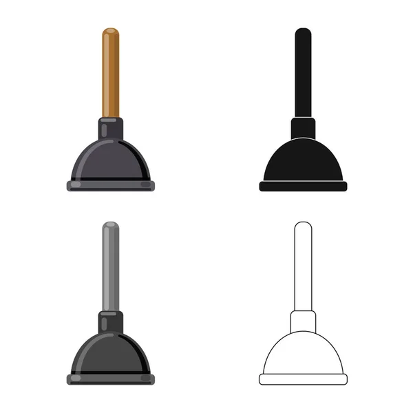 Progettazione vettoriale del segno di pulizia e servizio. Raccolta di icone vettoriali per la pulizia e la casa . — Vettoriale Stock