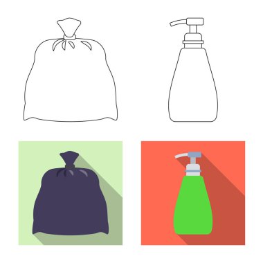 Temizlik ve servis işareti vektör Illustration. Temizlik ve ev hisse senedi simgesi için web topluluğu.