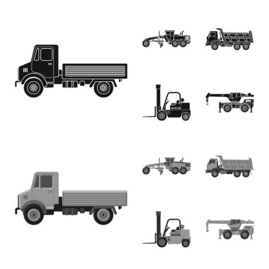 Yapı ve inşaat simge vektör tasarımı. Yapı ve makine hisse senedi simgesi için web topluluğu.