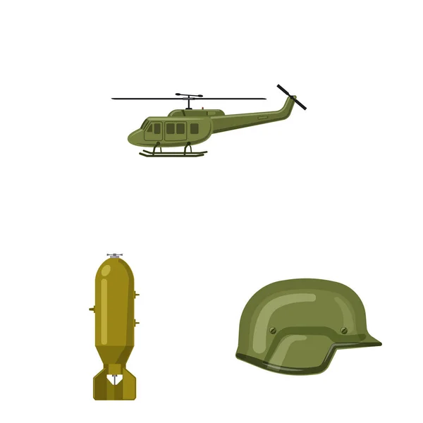 Illustration Vectorielle Arme Icône Ensemble Armes Symbole Stock Armée Pour — Image vectorielle