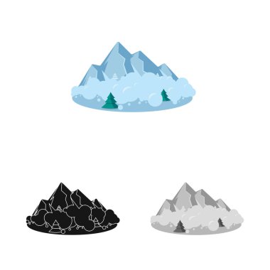 Doğal ve felaket simge vektör tasarımı. Doğal topluluğu ve web için risk hisse senedi simgesi.