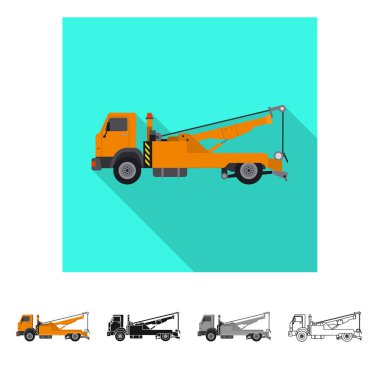 Yapı ve inşaat işareti vektör Illustration. Hisse senedi için yapı ve makine vektör simge topluluğu.
