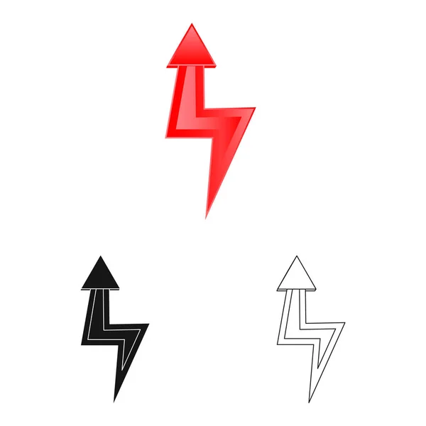 Vektorová design element a šipka Sign. Sada element a směr burzovní symbol pro web. — Stockový vektor