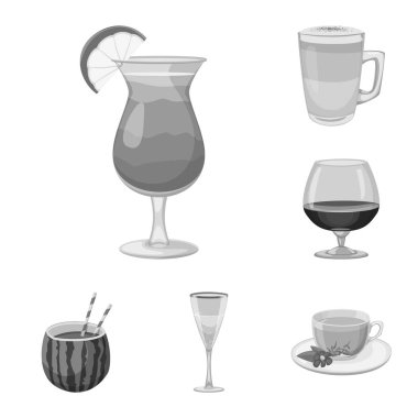 Yalıtılmış nesne üye bar ve içki. İçki kümesi ve hisse senedi için parti vektör simgesi.