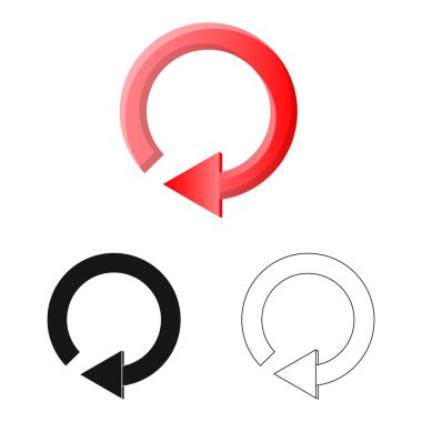 Öğe ve ok logo vektör Illustration. Hisse senedi için öğe ve yön vektör simge kümesi.