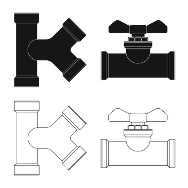 Boru ve tüp logo vektör tasarımı. Boru ve boru hattı hisse senedi simgesi için web topluluğu.