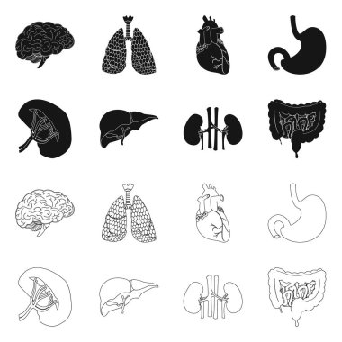 Vücut ve insan simge vektör Illustration. Vücut ve tıbbi hisse senedi vektör çizim.