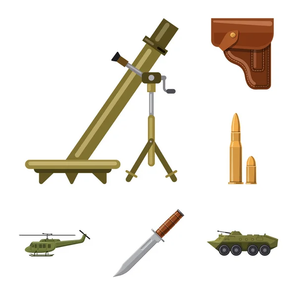 Ilustración Vectorial Del Arma Símbolo Del Arma Colección Armas Ejército — Vector de stock